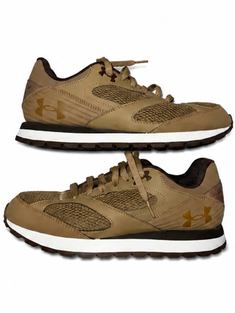 🔥🔥Under Armour AKA Sneakers Men’s 9.5 / Women’s 11 Brown Tan Style